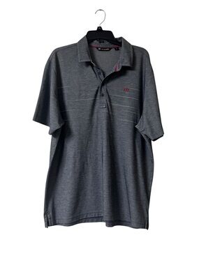 TRAVIS MATHEW PERFORMANCE GOLF POLO SHIRT XL Gray